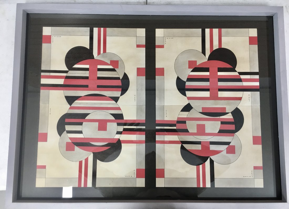 Sandu Darie Laver (Romanian 1908-1991) Mixed Media on paper  Includes Certificate of authenticity. (1 of 15)