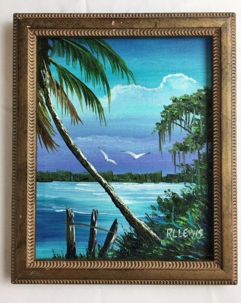 R.L. LEWIS FLORIDA HIGHWAYMEN MOONLIT PALM (1 of 5)