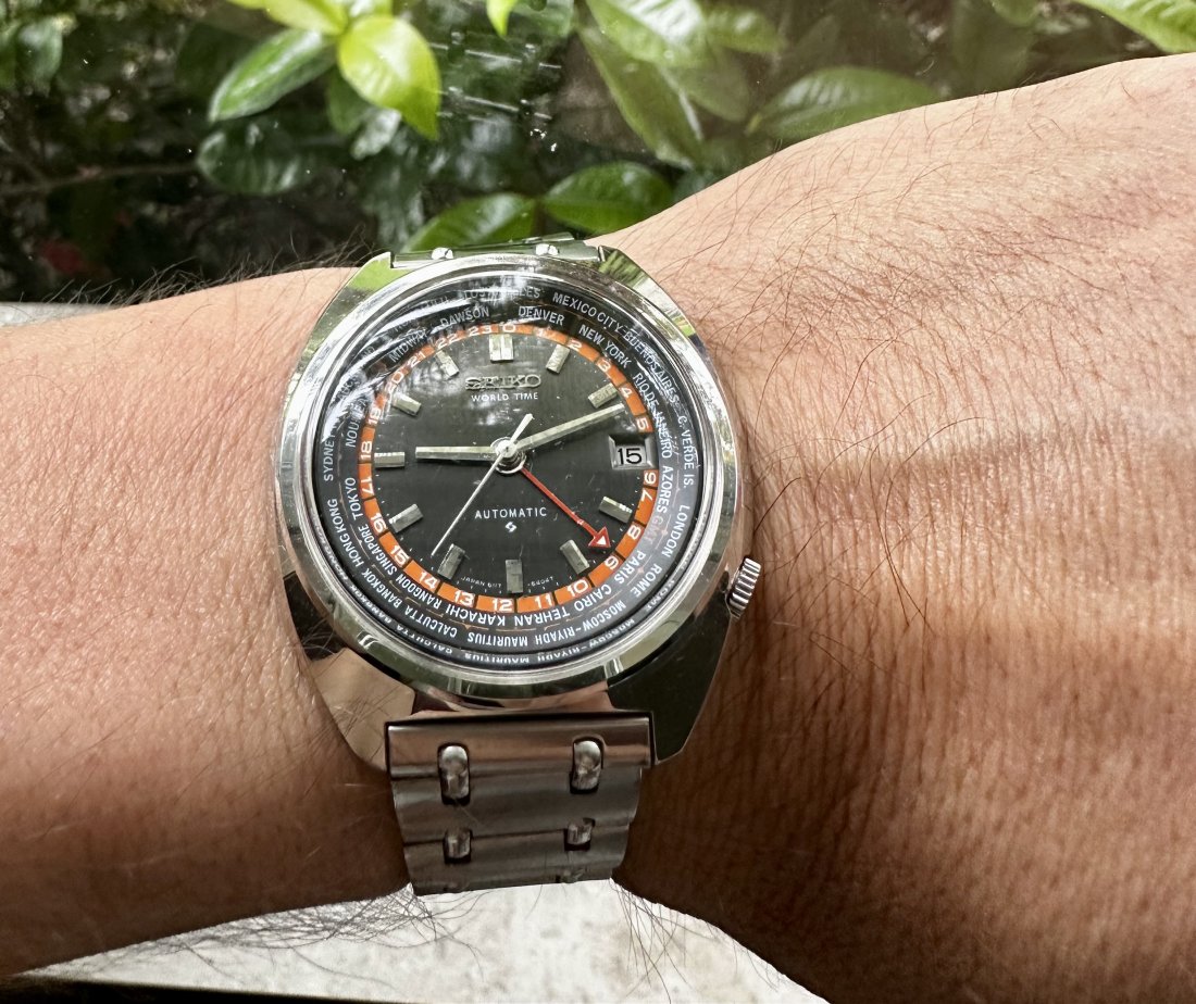 SEIKO World Time Automatic Vintage ref. 6117-6400 rare dial (1 of 5)
