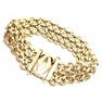 Cartier Penelope 18k Yellow Gold Double C Three Row Link Bracelet