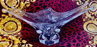 Large Heavy Crystal Vase France Baccarat style Signed Paris France