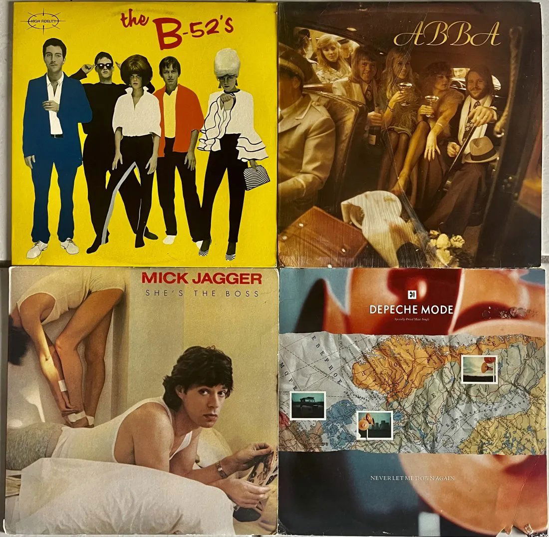 LOT 4 Vinyl Records ABBA  -club edition / DEPECHE Mode SRC / THE B-52 'S / Mick JAGGER -Masterdisk (1 of 20)
