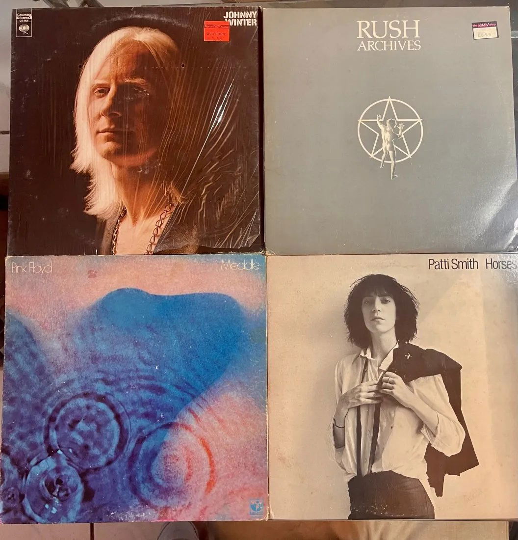 LOT OF 4 Vinyl Records Pink Floyd / Rush  triple album IMPORT UK / Patty Smith / Johnny Winter (1 of 12)