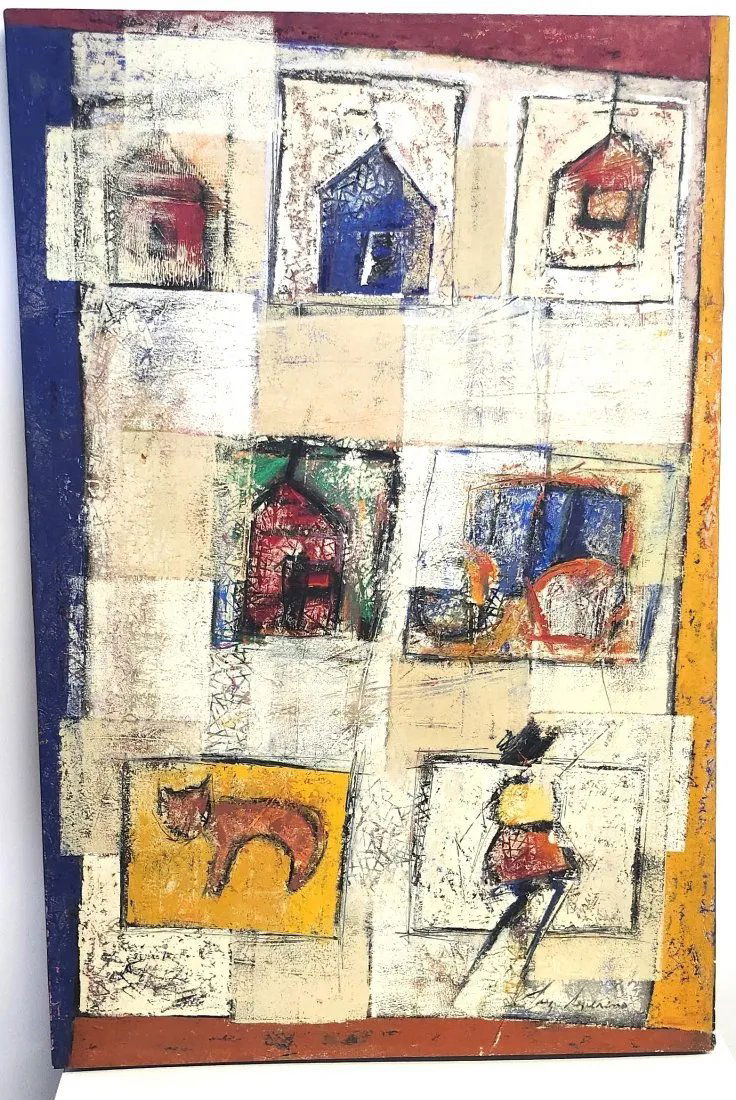 Luz Severino Dominican Oil on Canvas "Verdad Escondida". Signed (1 of 8)