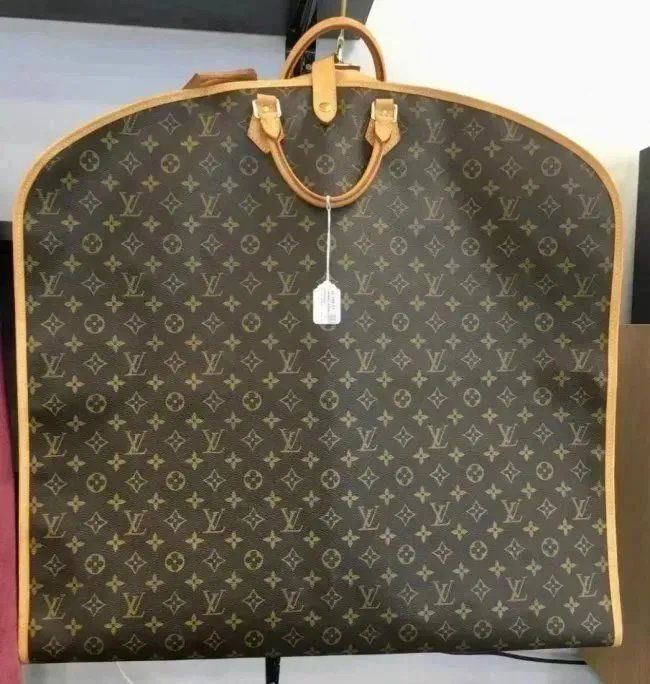 Louis Vuitton Garment Brown Canvas L:eather Bag (1 of 10)