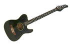 Fretlight Optek FG-400 Cutaway Black & Chrome Guitar