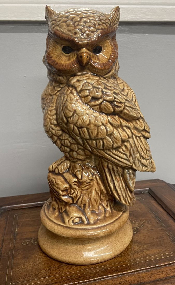 Large Porcelain Owl Figurine 11 inches tall signed  With much Love Renie 82 (1 of 5)