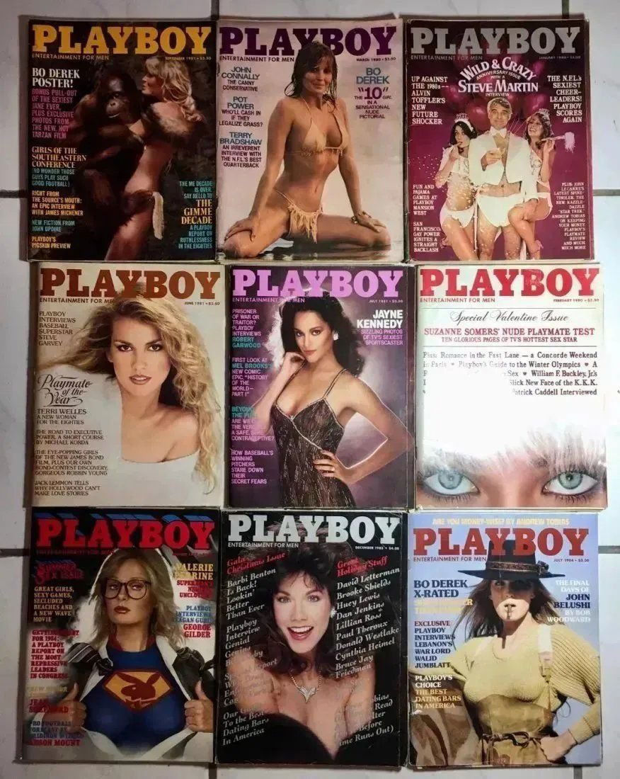 Playboy Magazine 9 Magazines 3-1980 4-1981 1-1984 1-1985 Very good Bo Derek Barbi Benton: Playboy Magazine 9 Magazines 3-1980 4-1981 1-1984 1-1985 Very good Bo Derek Barbi Benton. IN-HOUSE SHIPPING.