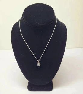 Designer CHOPARD 18k Floating Diamond Necklace Pendant: Authentic. Signed & Stamped as seen in pictures 4.4 dwt (6.8 gram)