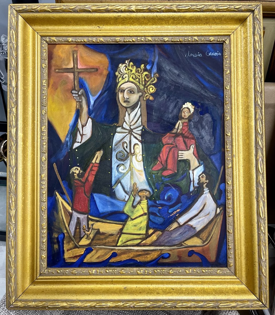 Arcadio Cancio (Cuban, b.1940) Oil on Canvas: Arcadio Cancio (Cuban, b.1940) Oil Painting on Canvas signed . Measures 22" x 26" framed.