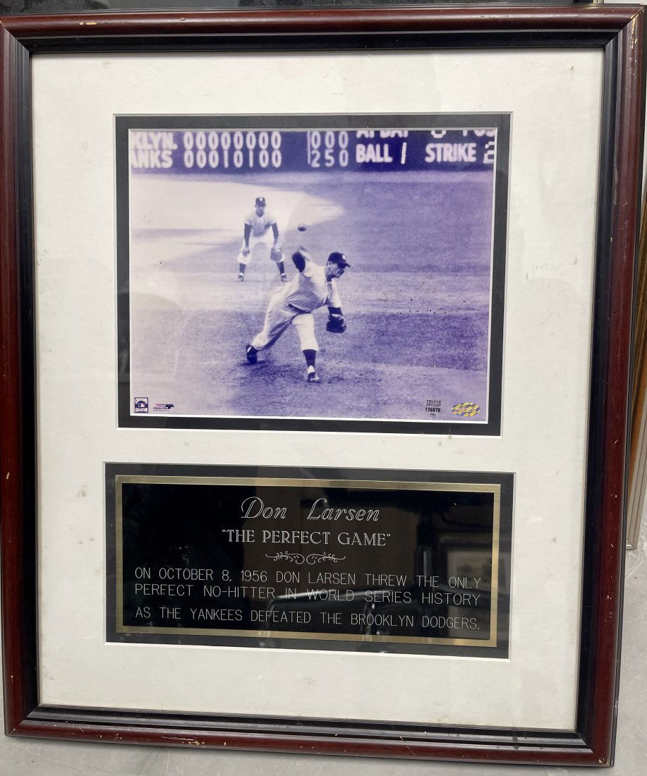 1961 Topps Don Larsen Pitches Perfect Game Baseball (1 of 3)