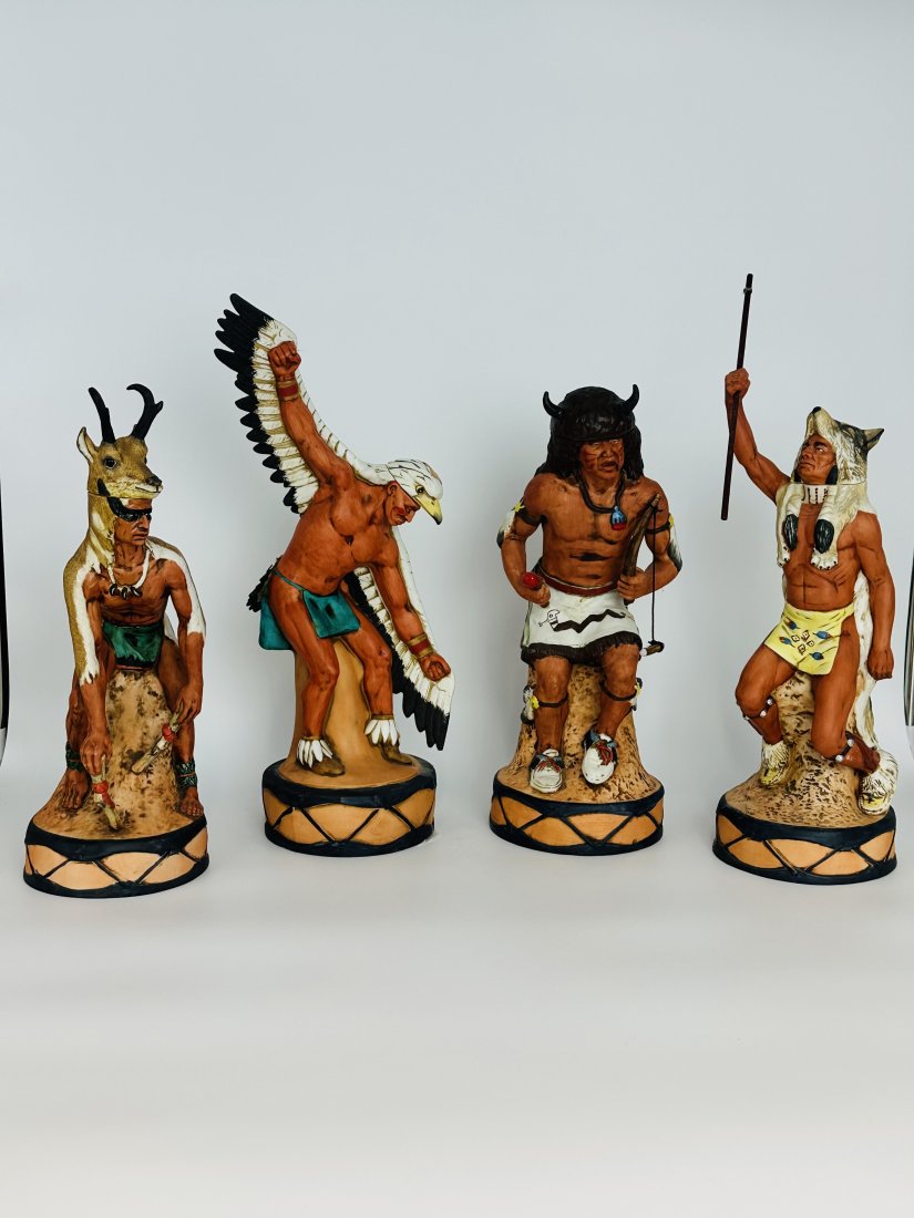 Vintage limited edition Native American "Buffalo Dancer" Ski Country Kentucky straight bourbon (1 of 8)