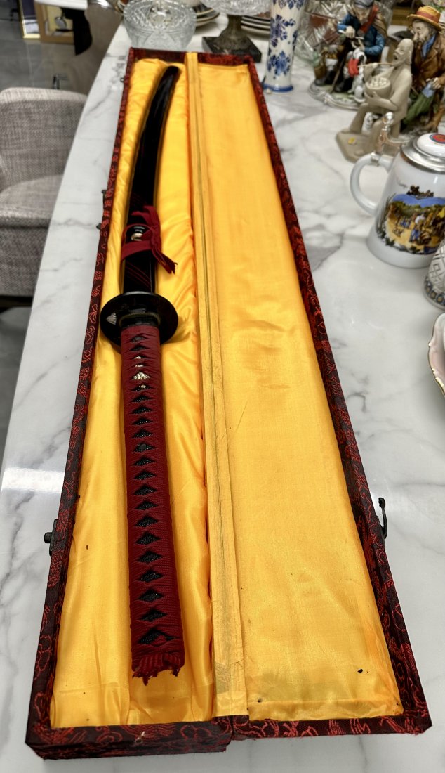 Authentic Japanese Sword with the box 43.75” length (1 of 11)