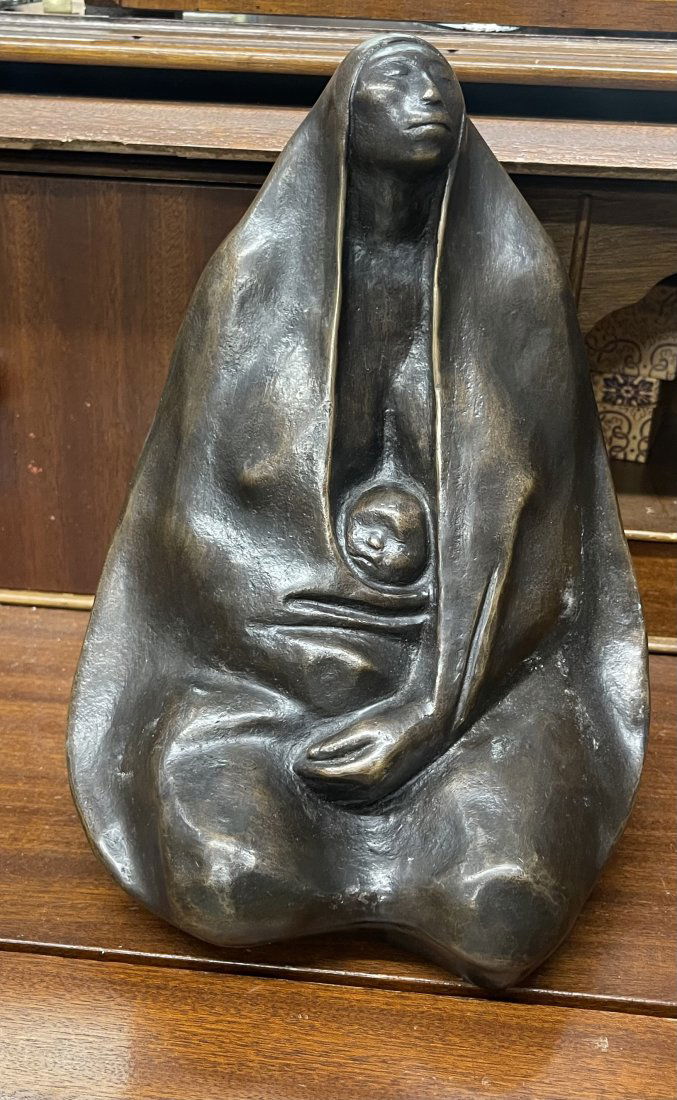 After Francisco Zuniga (Mexican,1912-1998) Bronze figure sculpture (1 of 9)
