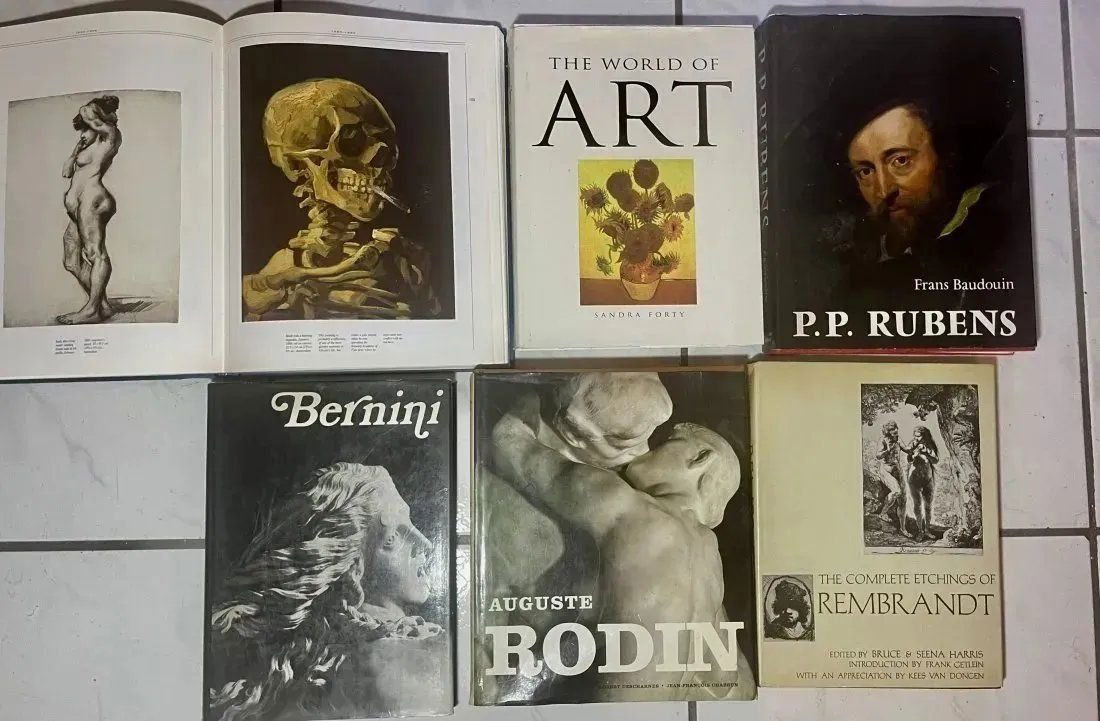 Lot 6 Large Art Books VAN GOGH RUBENS REMBRANDT RODIN BERNINI The World of ART (1 of 13)
