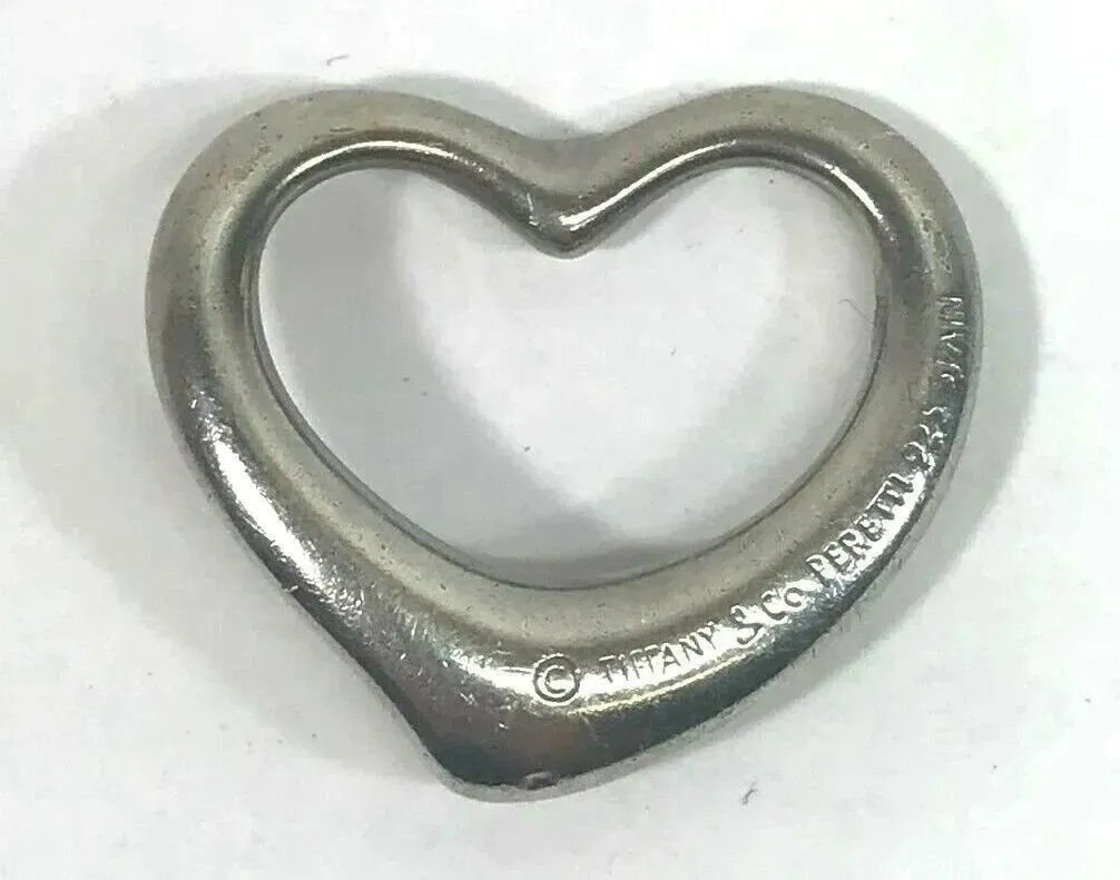 Tiffany & Co Open Love Heart Pendant Peretti Sterling Silver: Tiffany & CoSterling SilverOpen Love Heart PendantPeretti. Inventory #CPM
