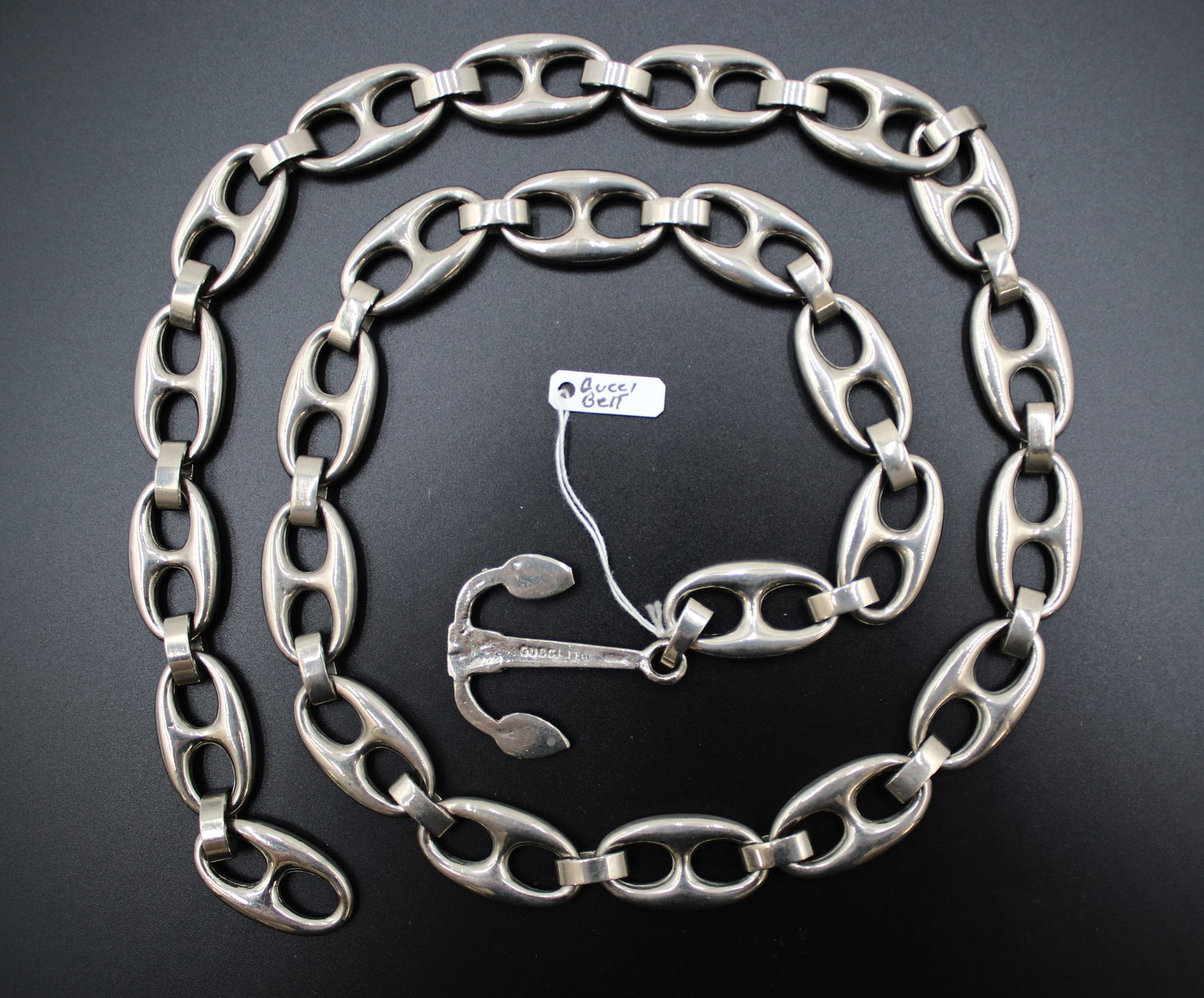 Original Gucci belt 1970s with an anchor pendant (1 of 3)