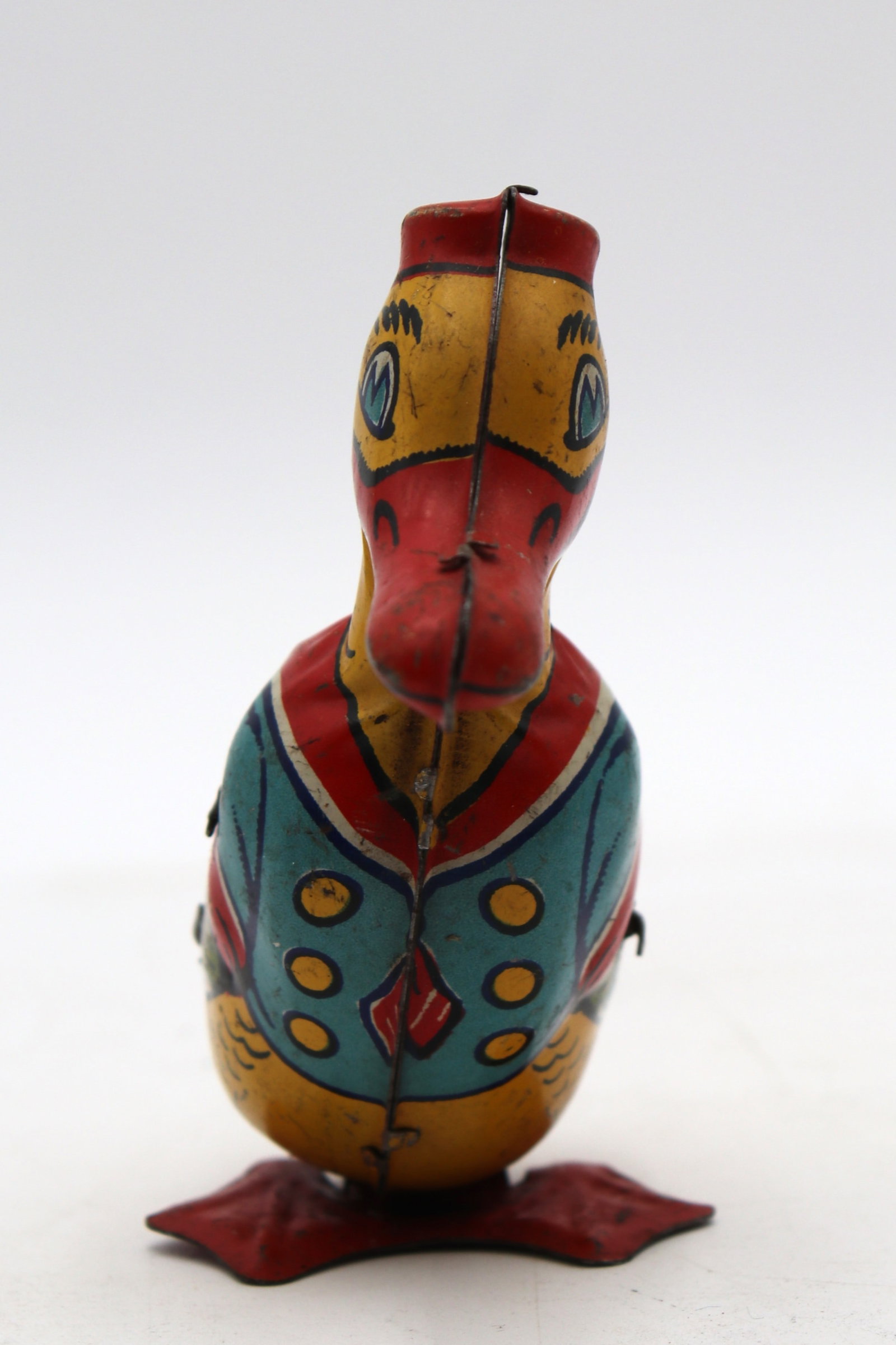 Vintage J. Chein Tin Litho Wind-Up Waddling Duck Toy from the USA - Fully Functional. (1 of 6)