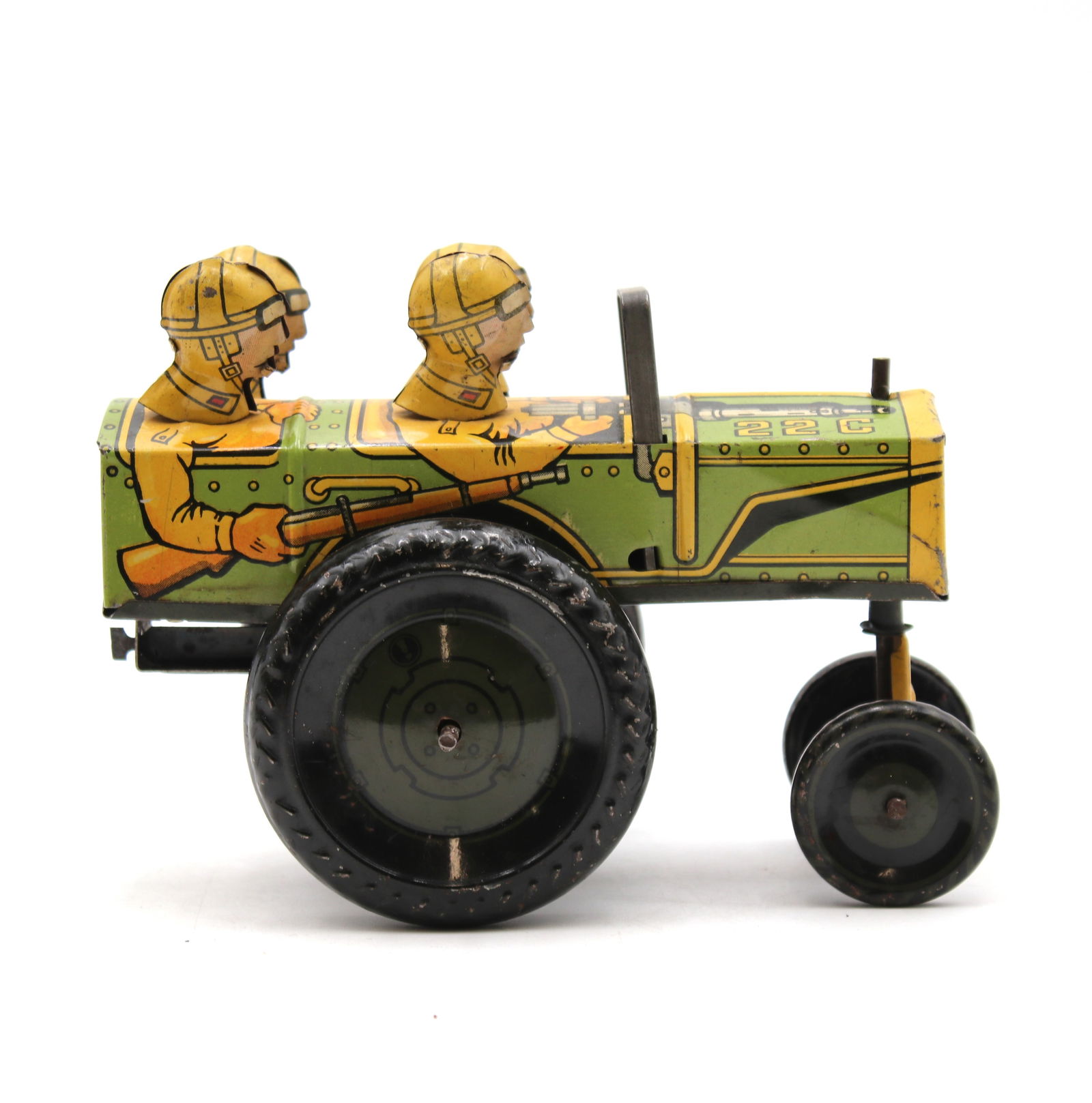 1940s Louis Marx & Co. 'Jumpin' Jeep' Tin Litho Windup (1 of 7)