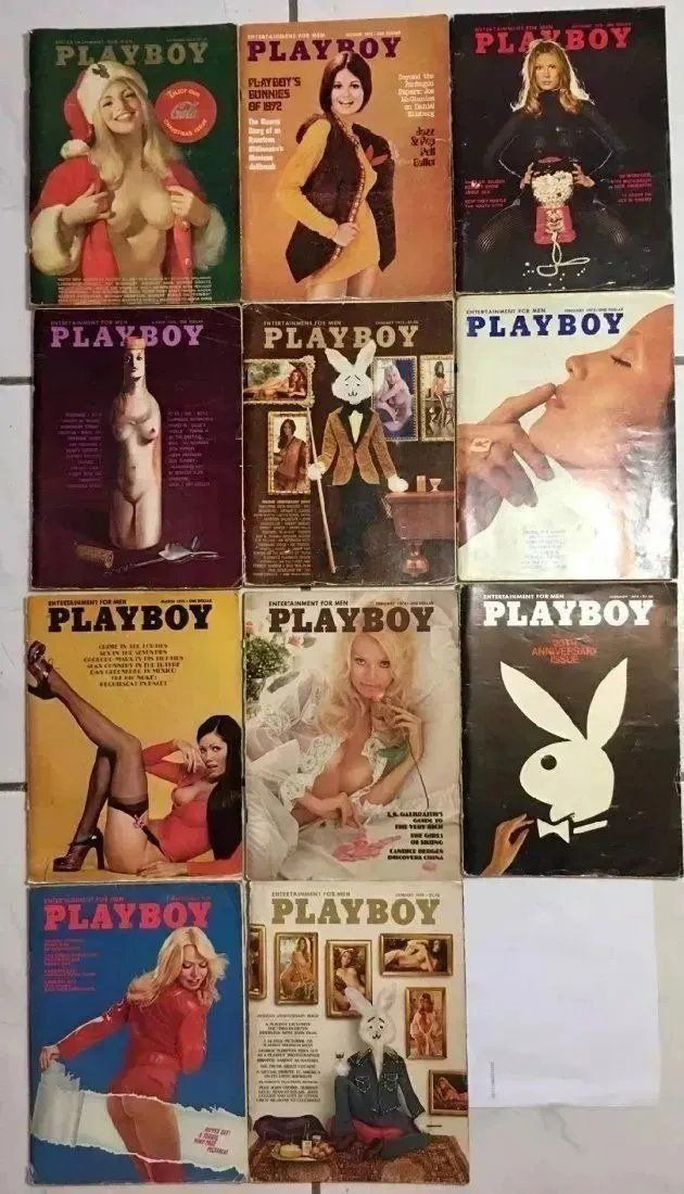 Playboy Magazine 6-1972  3-1974  20th Anniversary issue 2-1975 Year 11-Magazines Very good condition (1 of 11)