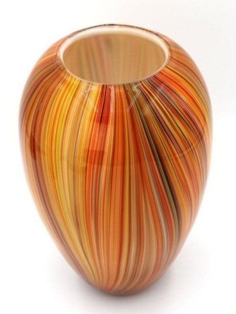 Murano Art Glass Multi Color Vase 10" - 25 cm (1 of 6)