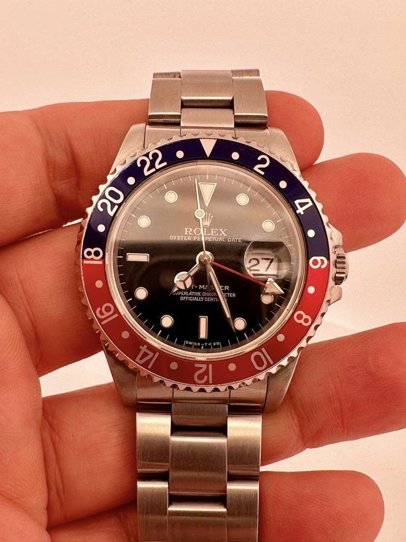 Rolex 16700 Gmt Master Pepsi Insert Circa 1996 Auction