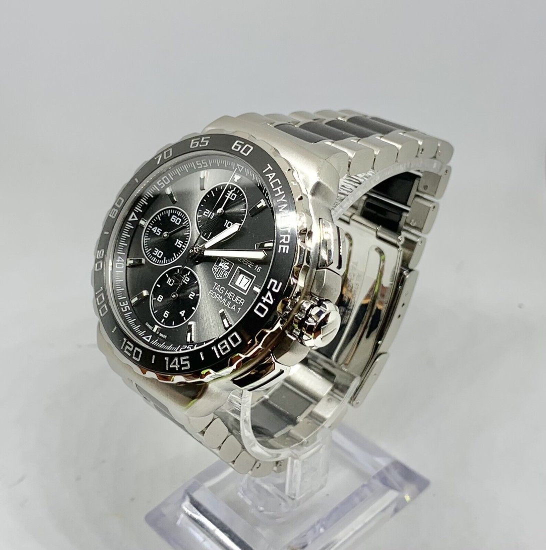 Tag Heuer FORMULA 1 Calibre16 CAU2010 44mm S/S Chronograph Automatic Men's Watch (1 of 13)