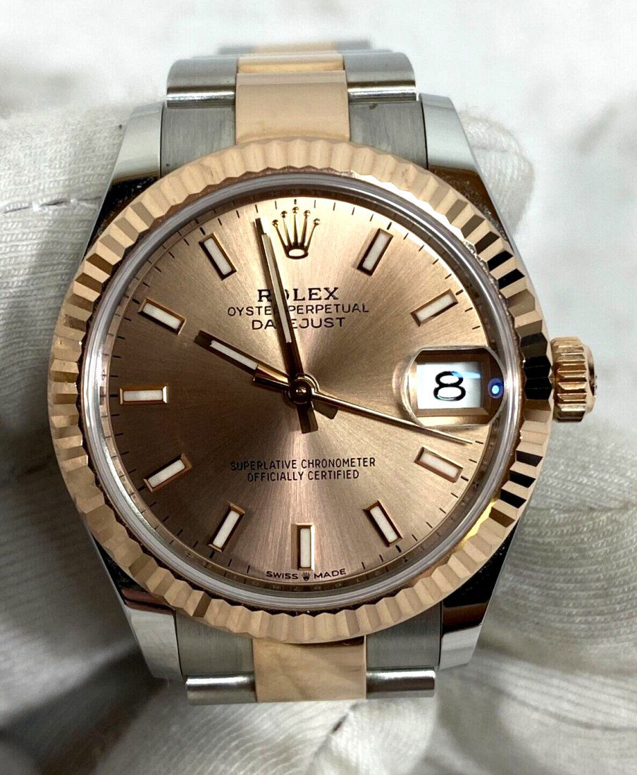 Authentic Rolex 278271 Datejust 31 Two-Tone Rose Gold Dial Ladies Watch (1 of 13)