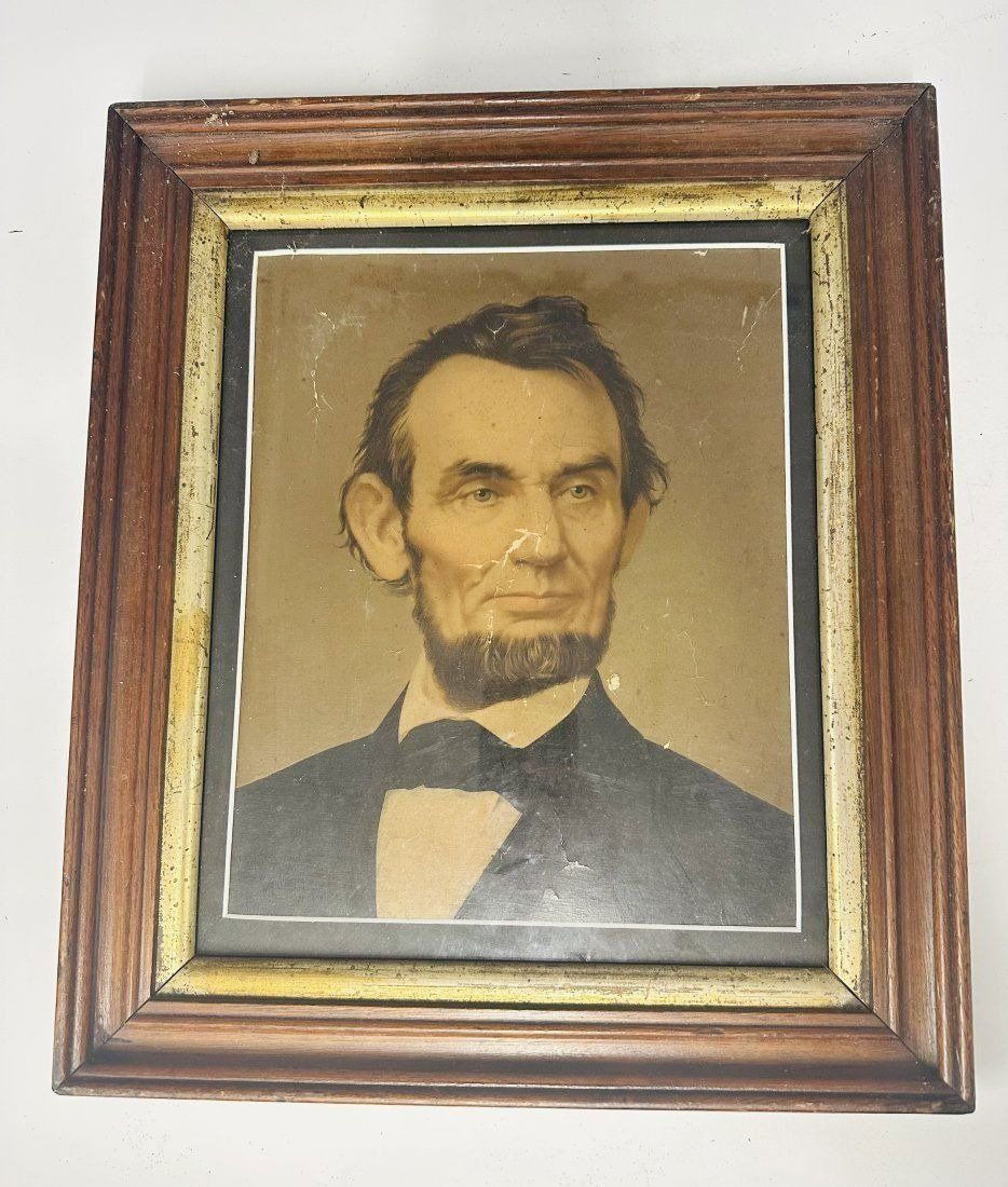 ANTIQUE PICTURE OF ABRAHAM LINCOLN BY HENRY HOWE MIDDLETON (1 of 4)