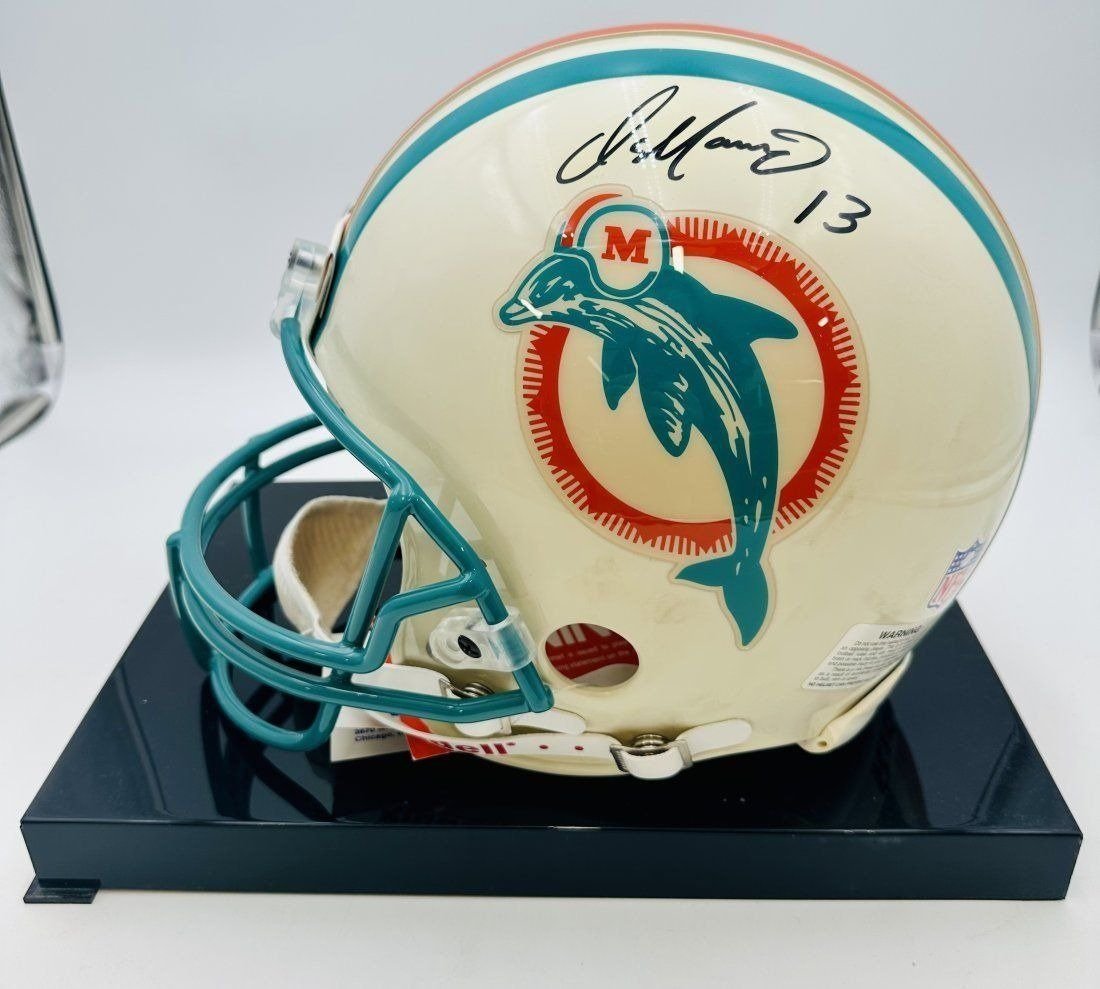 NFL Dan Marino Signed Autographed Authentic Full Size Miami Dolphins RIDDELL Helmet (1 of 8)