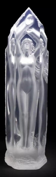 MICHAEL WILKINSON  (b. 1954, American) LARGE Acrylic Sculpture "Pinnacle" 34 INCHES TALL