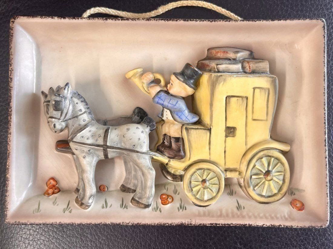 Goebel W. GERMANY FIGURINE  Wall porcelain Plaque 5" x 3.5" (1 of 6)