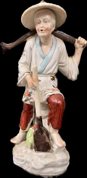 Vintage Chinese Large Porcelain Figurine 13? tall