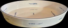 ANTIQUE Porcelain De Paris FRACE Large BOWL 15 x 11