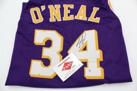 Shaquille O Neal LA Lakers Autographed  Jersey