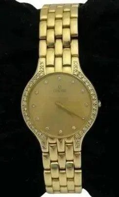 Concord 14K Yellow Gold Ladies Watch  with a Diamond Bezel &  Diamond Dial