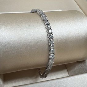 Women's Bracelets TW 5.18 cts Diamond Round GH VS2-SI2, w/g 14k