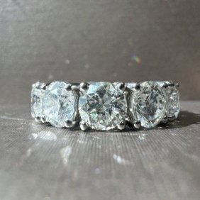 11.51 CT WOMEN'S ETERNITY BAND DIAMOND ROUND HI SI1, WG 18K