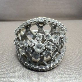RING WITH DIAMOND 2.0 CTS WHITE GOLD 18K