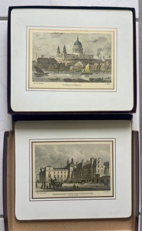 English "Lady Clare" London scenes prints Set of 6 Made in England