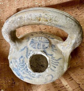 Antique Vietnamese Pottery Lime Pot