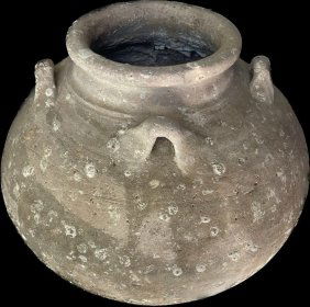 Very Rare Oriental Vietnamese Antique Large and Heavy Pot