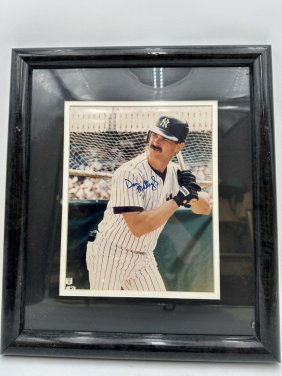 DON  MATTINGLY AUTOGRAPHED PHOTO PLAQUE