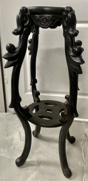 Vietnamese Heavy Large ebony Wood Plant Stand