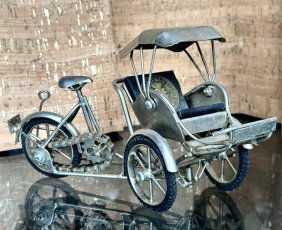 Vintage Vietnamese Miniature Rickshaw