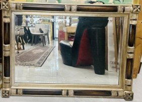 Large Venetian Gilded Carved Wood Wall Mirror