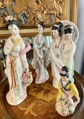 Lot of 4 Asian Porcelain Figurines