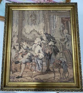 Antique framed Tapestry