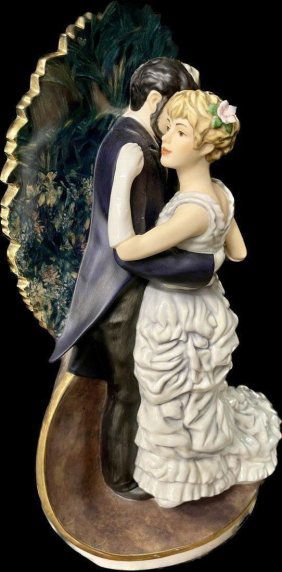 Goebel Large  Porcelain Figurine 14" ARTIS ORBIS Germany Auguste Renoir Danse en ville 579 /1.500