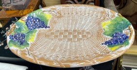 X-Large Porcelain Ceramic Platter Thick and Heavy  Made in Italy for Neiman Marcus